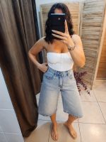 Denim Capri Pants