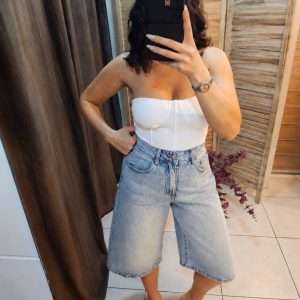 Denim Capri Pants