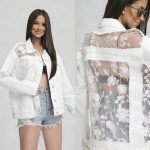 Τζάκετ λευκό denim ΄΄Δανδέλα΄΄