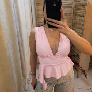 Pink Waves Top