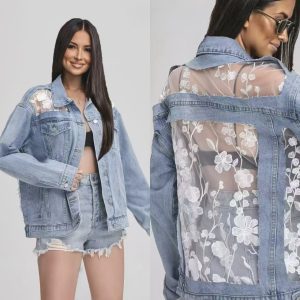 Τζάκετ denim oversize ''Δανδέλα''