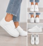 Γυναικεία  Sneakers με Χοντρή Σόλα & Μεταλλική Λεπτομέρεια